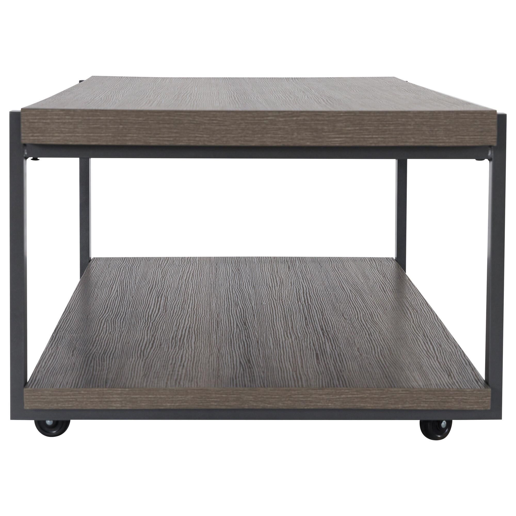 ena Ashley Wilmaden 3-Piece Occasional Table Set in Gray/Black