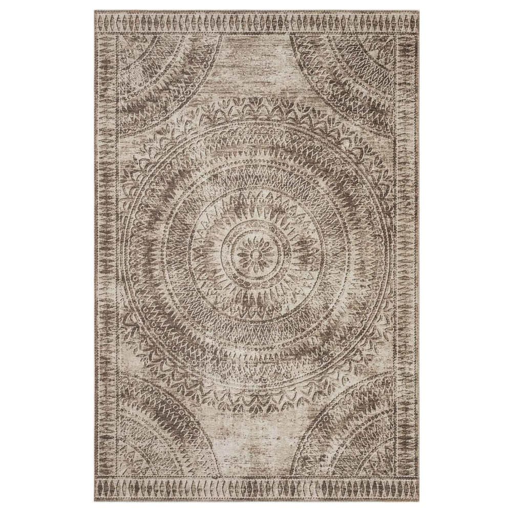 Dalyn Rug Company Sedona Oriental 3" x 5" Taupe Indoor/Outdoor Area Performance Rug, , large
