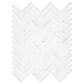 Shaw Eterna Alps Thassos 10.25" x 12.5" Natural Stone Mosaic Sheet, , large
