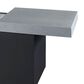 Plank and Hide Rectangular Functional Fire Pit in Black and Concrete, , large