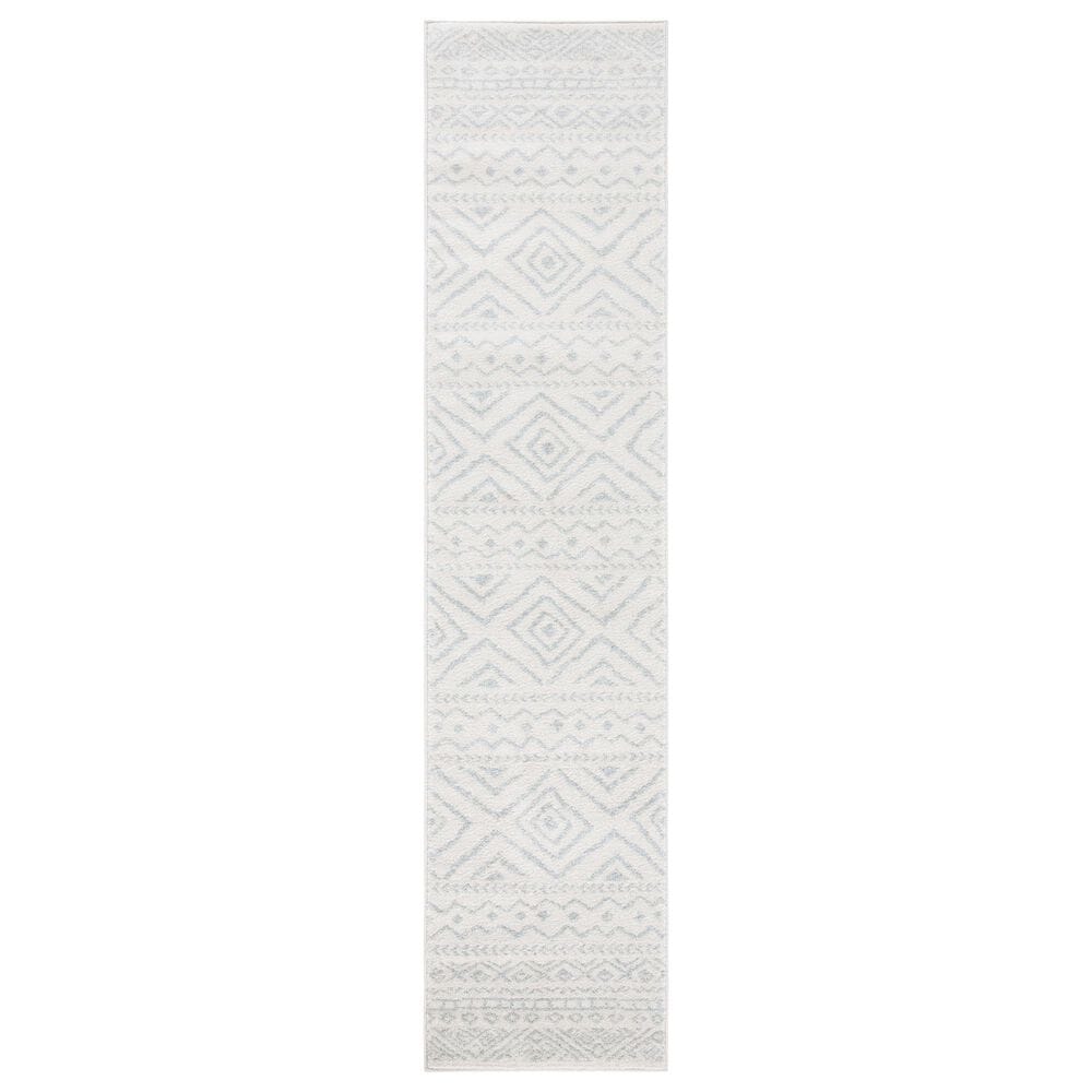 Safavieh Tulum 2" x 9" Ivory and Light Grey Runner, , large