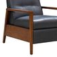 Barcalounger Bridget Leather Manual Recliner in Ocean, , large