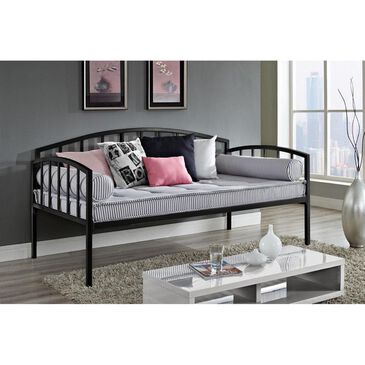 Dorel Ava Twin Metal Daybed in Black, , large