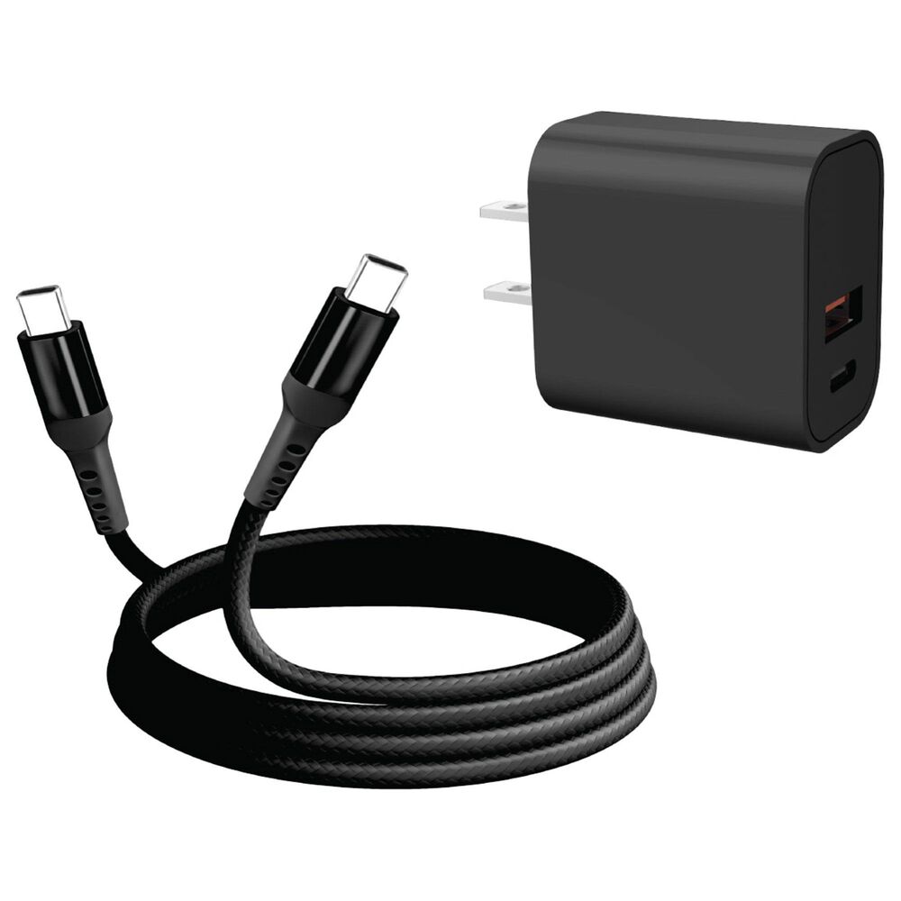 POM Gear Lightning PD Bundle - 20W + QC18W Wall Plug + USB-C to Lightning Charging Cable, , large
