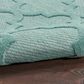 Nourison Easy Care 9" x 12" Aqua and Teal Indoor/Outdoor Area Rug, , large