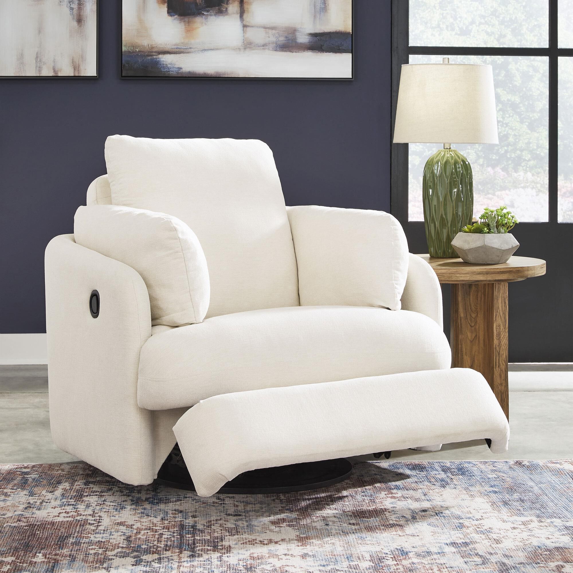Ashley Modmax Swivel Glider Recliner in Oyster