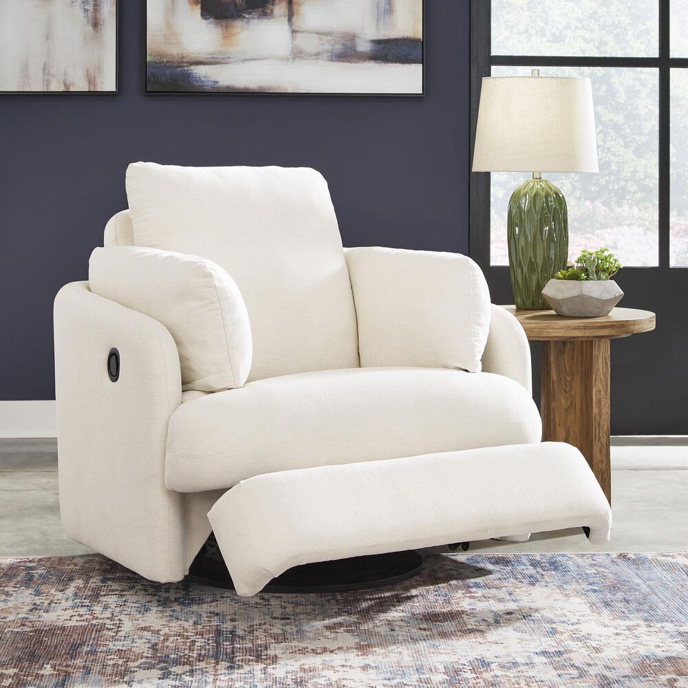 Ashley Modmax Swivel Glider Recliner in Oyster, , large