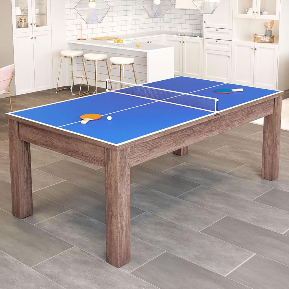 Zuo Modern Bonkers Pool Ping Pong Table in Brown, , large