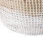 Mercana Maddie Round Basket with Handles in Light Brown and White (Set of 3), , large