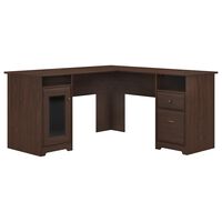 Bush Cabot 60in L-Shaped Desk in Modern Walnut