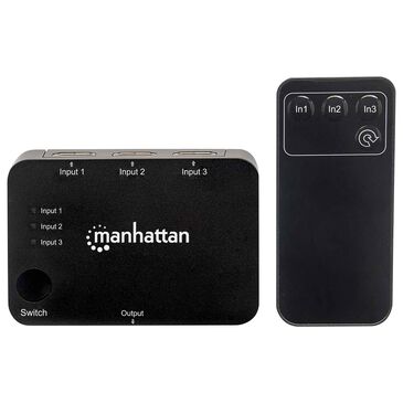 Manhattan 4K 3-Port HDMI Switch in Black, , large