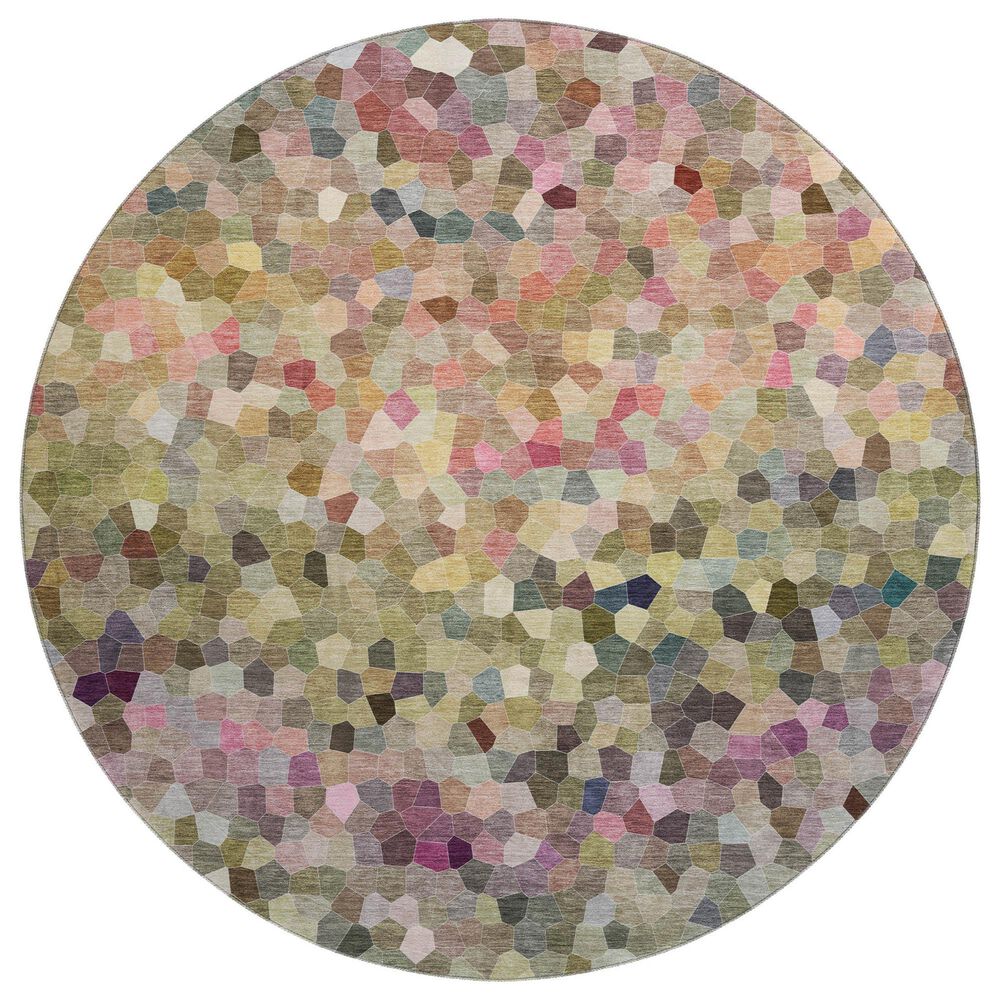 Dalyn Rug Company Kaleidoscope Meadow 8" Round Indoor/Outdoor Area Rug, , large