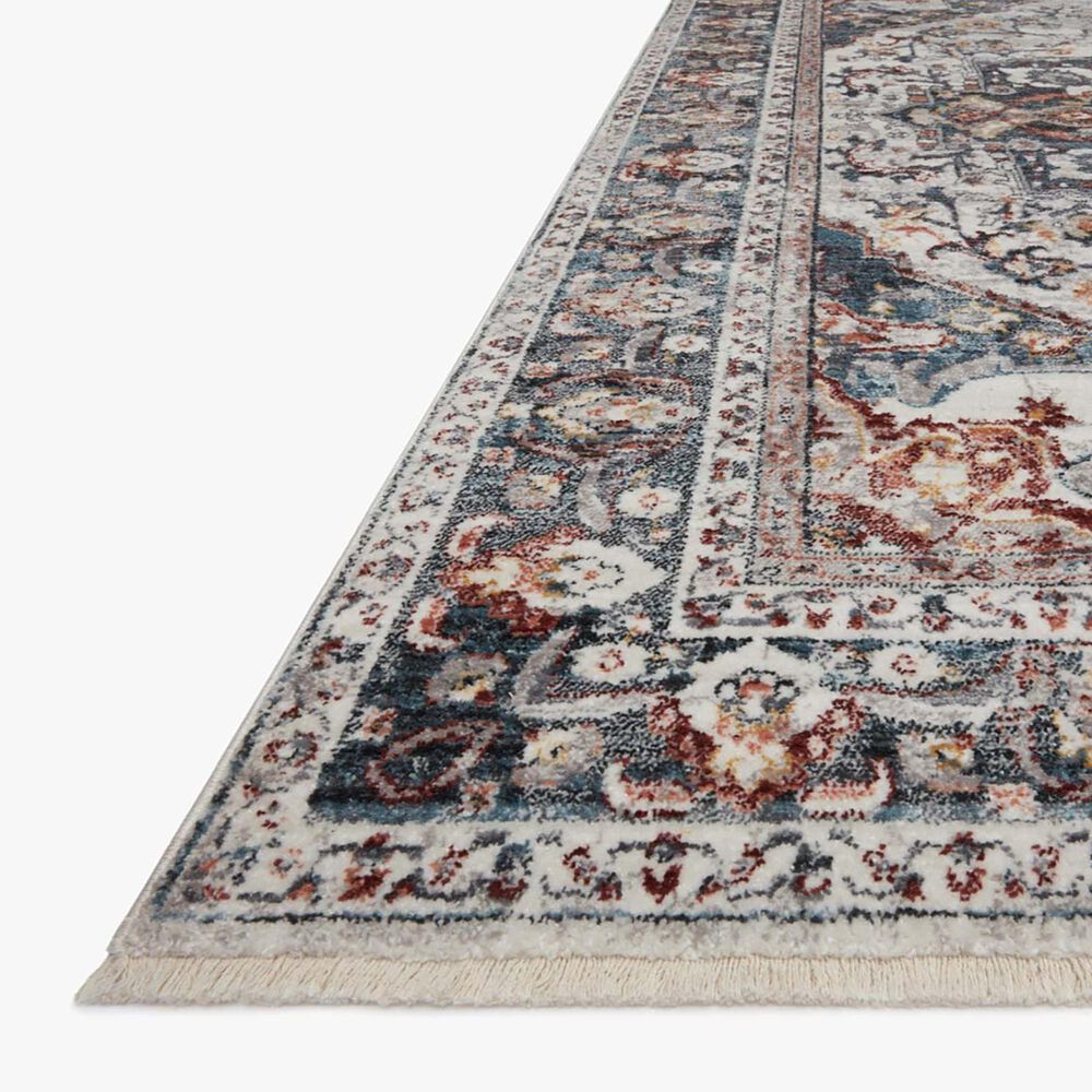 Loloi II Samra SAM-09 2&#39;3&quot; x 3&#39;10&quot; Ivory and Denim, , large