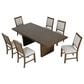 Furniture of America Virex Extendable 7-Piece Dining Table Set in Dark Walnut, , large