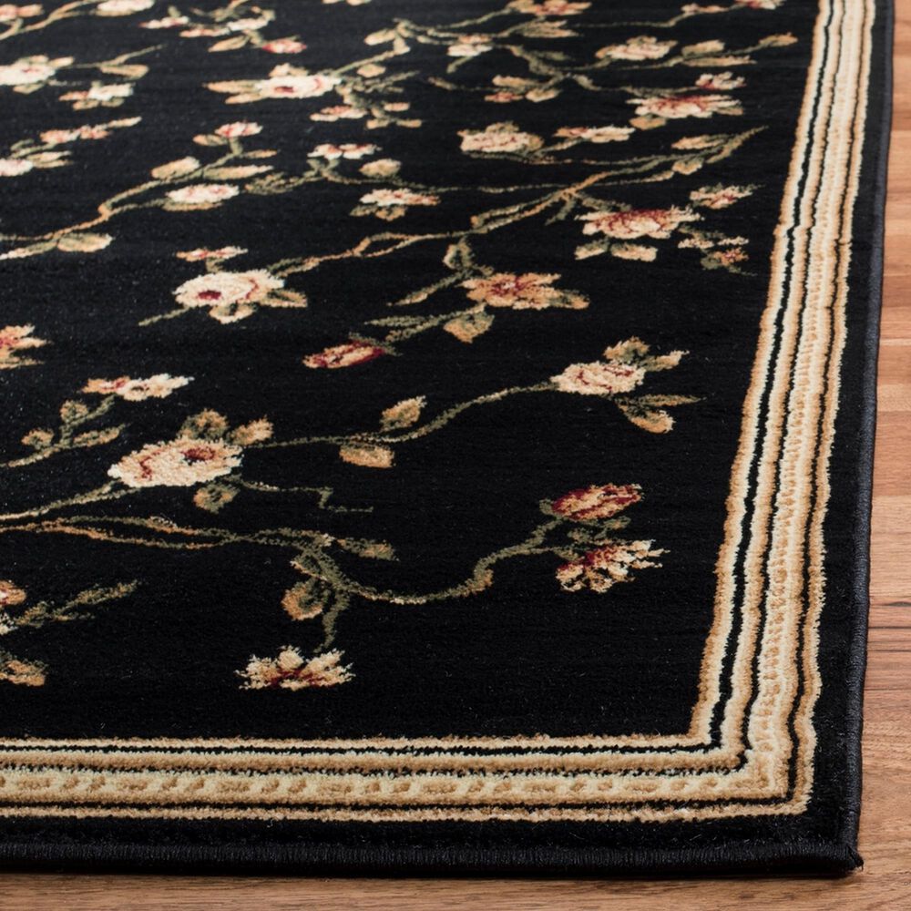 Safavieh Lyndhurst 2&#39;3&quot; x 20&#39; Black and Green Runner, , large