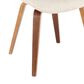Lumisource Fabrizzi Dining Chair in Cream/Walnut (Set of 2), , large