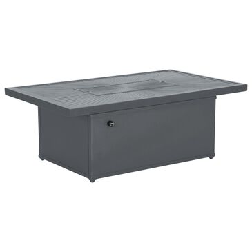 Tropitone Linea 50" x 30" Rectangle Fire Pit in Graphite, , large