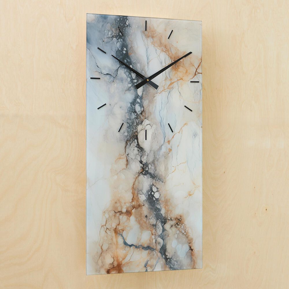 Ashley Teague Wall Clock in Brown, Gray, White and Black, , large