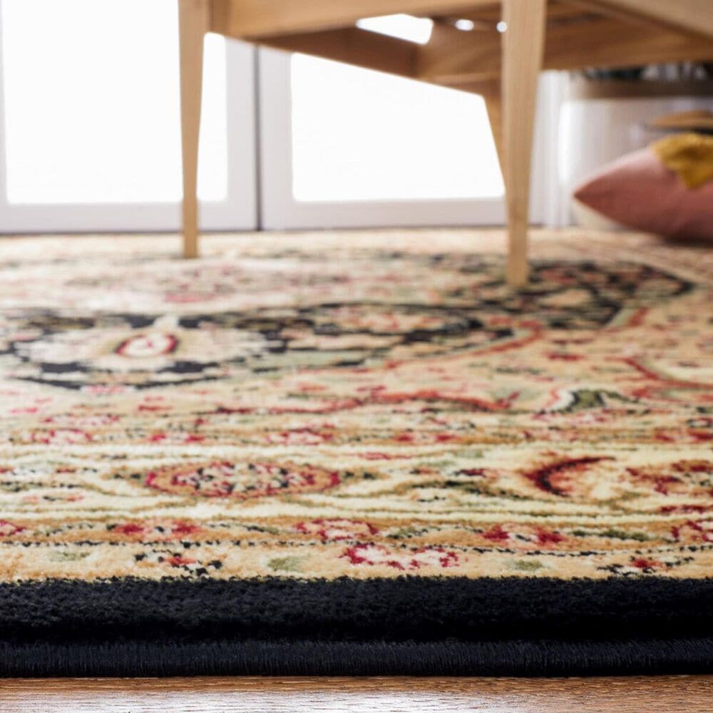 Safavieh Lyndhurst 5&#39;3&quot; x 7&#39;6&quot; Black and Beige Area Rug, , large