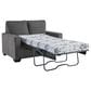 Ashley Rannis Stationary Twin Sofa Sleeper in Pewter, , large