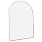HOMLUX 24" x 36" Arched Mantle Mirror in Gold, , large