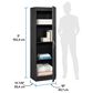 Sauder 4-Shelf Storage Cabinet in Raven Oak, , large