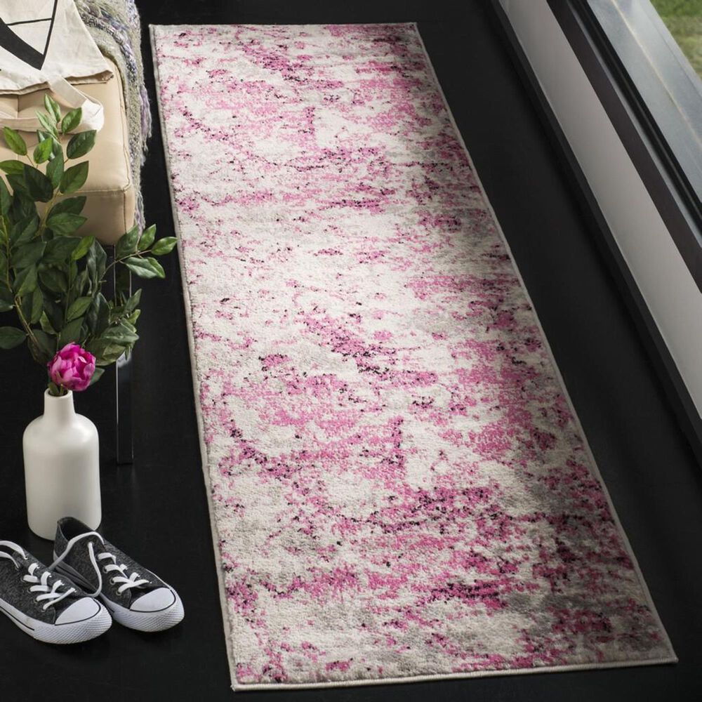 Safavieh Skyler SKY186N 2&#39; x 12&#39; Pink and Ivory Runner, , large