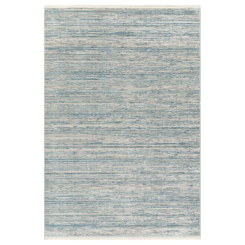 Surya Masha Striped 2" x 3" Cream, Denim and Gray Area Rug, , large
