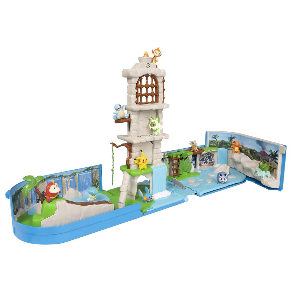 Squishmallow Pokemon Carry Case Battle Ruins Playset in Multicolor, , large