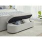 Urban Home Kiki Storage Bench in Cotton Ball Boucle, , large