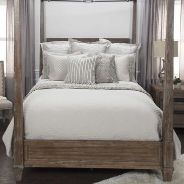Rizzy Home Breeze On By Donny Osmond 90" X 92" Quilt in Natural, , large