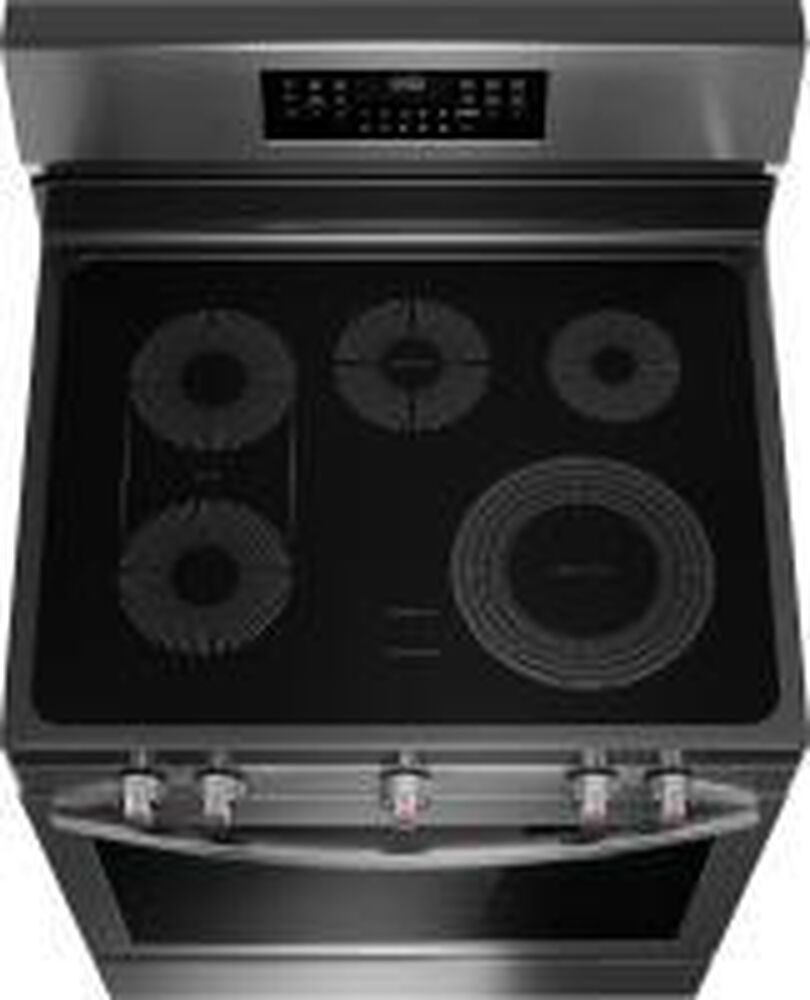 Frigidaire Gallery 30&quot; Rear Control Gas Range with Total Convection in Black Stainless Steel, , large