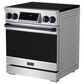 Thor Kitchen Gordon Ramsay 4.8 Cu. Ft. Professional Induction Range with Blue Color Kit Assembly in Stainless Steel, , large