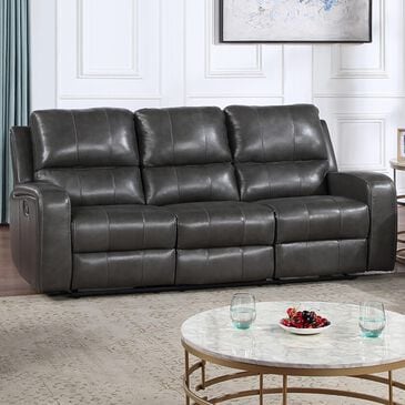 New Heritage Design Linton Power Reclining Sofa in Dark Gray, , large