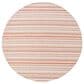 Surya Eagean EAG-2423 Rust, Ivory, Dusty Pink and Dusty Coral 6"7" Round Indoor/Outdoor Area Rug, , large