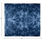 Timberlake 60" x 80" Ruched Faux Fur Throw Blanket in Blue, , large