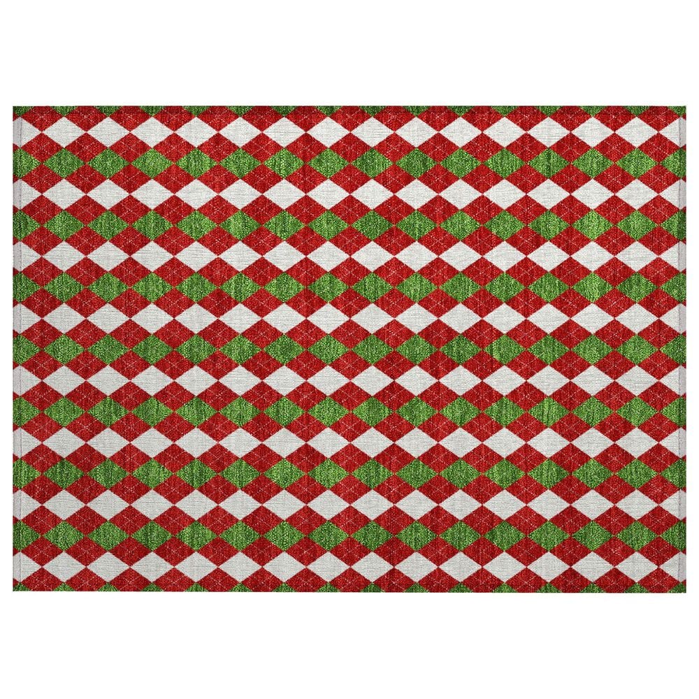 Dalyn Rug Company Wonderland WN20 1"8" x 2"6" Red Indoor/Outdoor Area Rug, , large