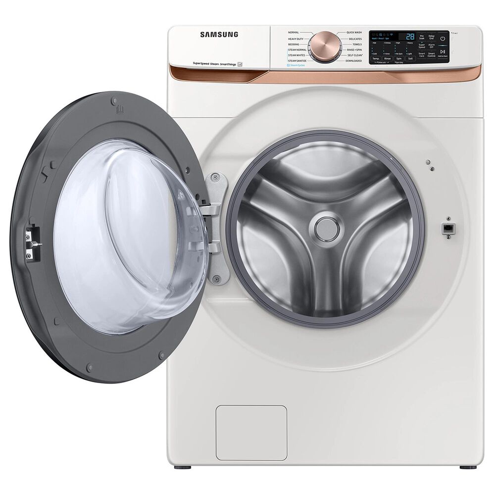 Samsung 5.0 cu. ft. Extra Large Capacity Smart Front Load Washer with Super Speed Wash and Steam in Ivory, , large