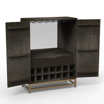 Simeon Collection Madira Bar Cabinet in Black, , large