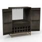 Simeon Collection Madira Bar Cabinet in Black, , large