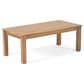 Hearth and Haven Temecula 4-Piece Outdoor Chat Set with Natural Rectangular Coffee Table in Cream, , large