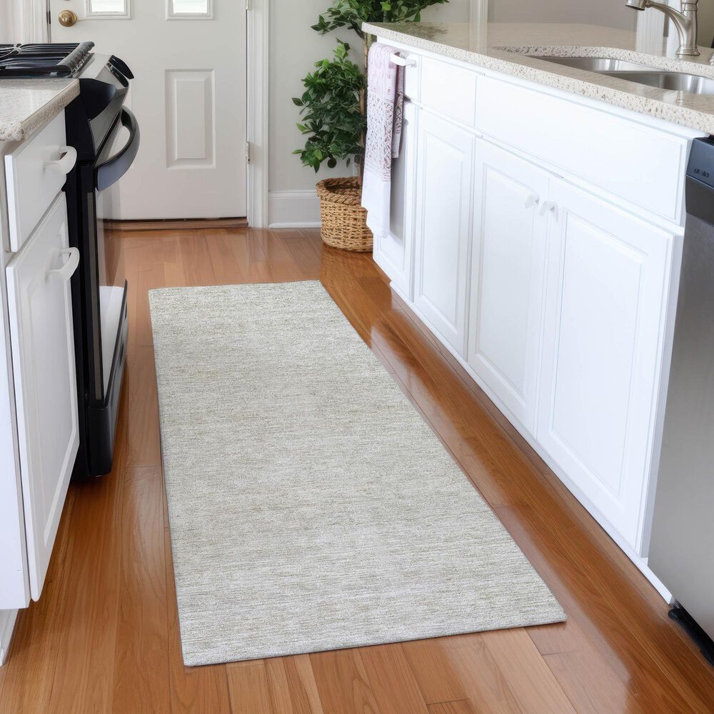 Dalyn Rug Company Soft Essentials Solid Ivory 2'3" x 7'6" Indoor/Outdoor Runner, , large