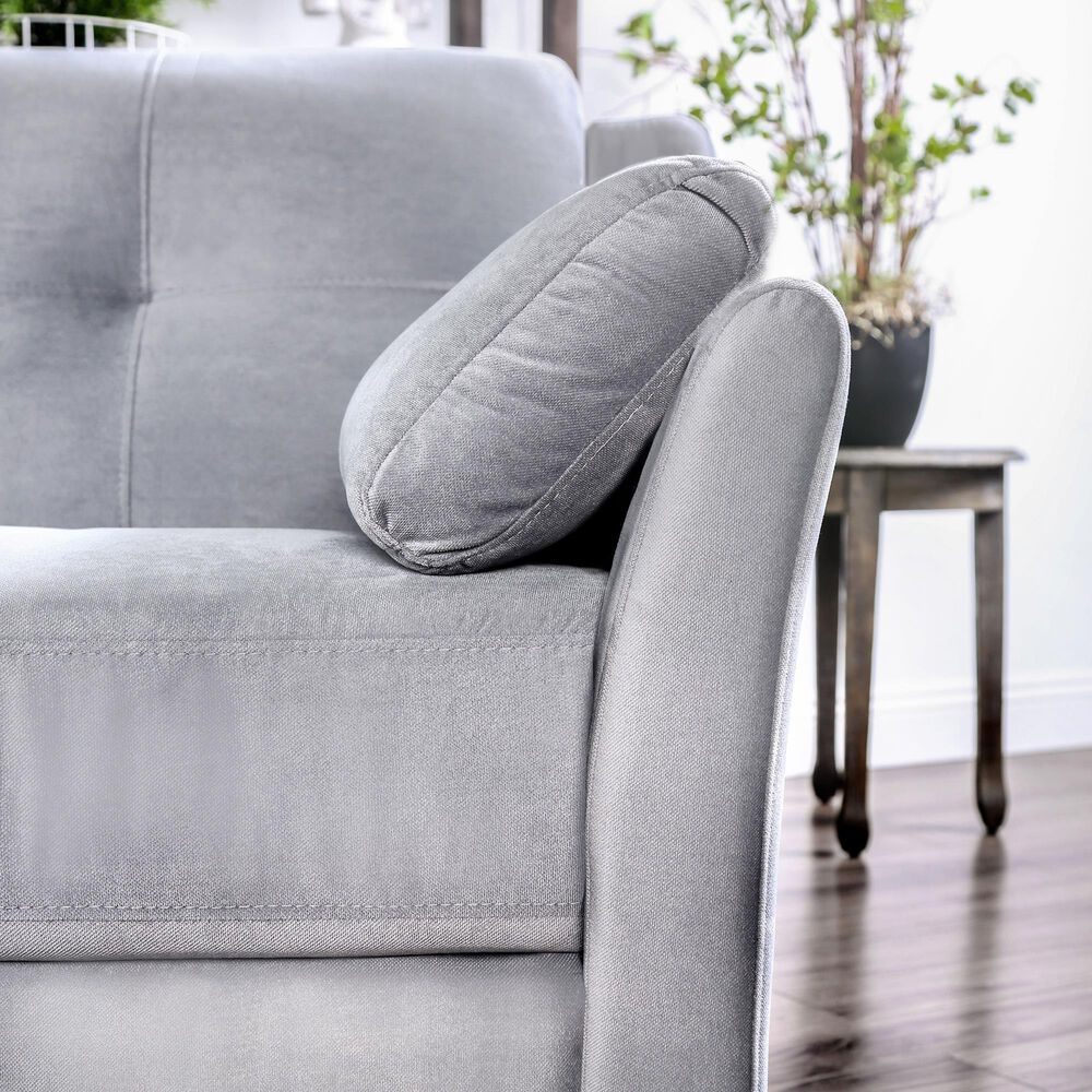 Furniture of America Babcock 3-Piece Living Room Set in Gray, , large