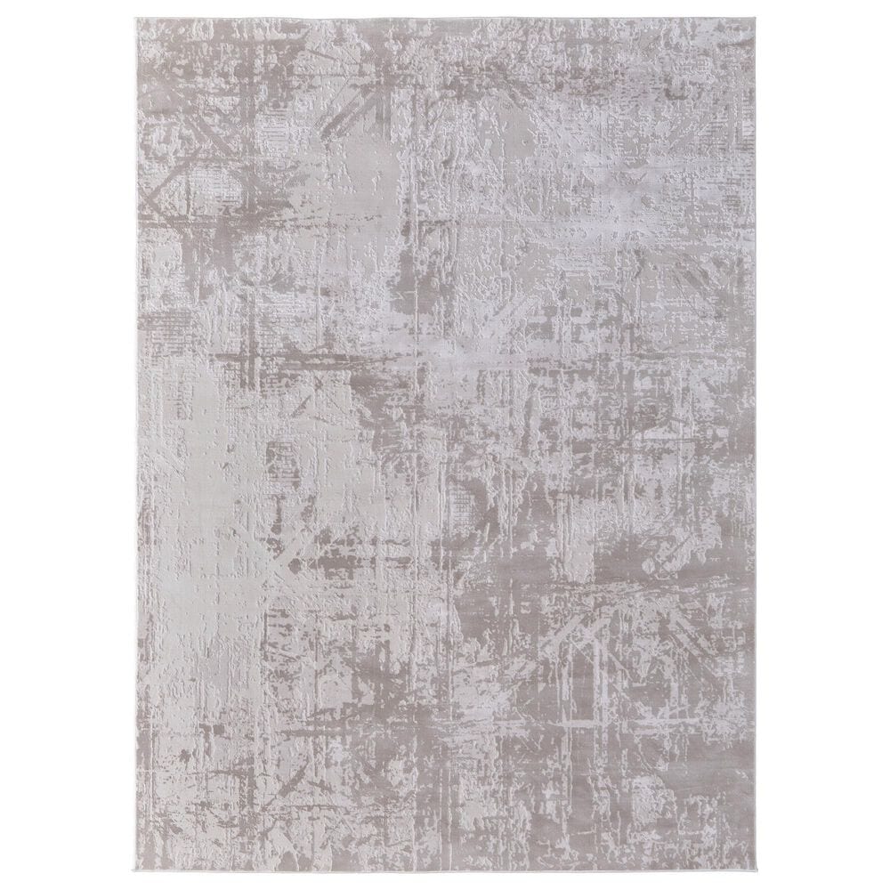 Feizy Prasad 8" x 11" Ivory and Beige Area Rug, , large