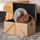 Baxton Studio Kande Storage Trunk with Hinged Top in Light Brown, Walnut and Bronze, , large