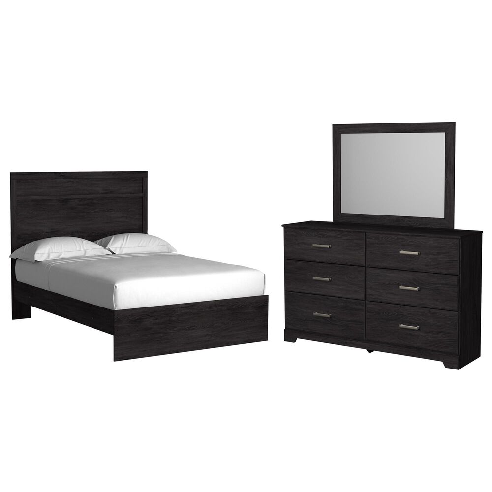 Ashley Belachime 3 Piece Full Panel Bedroom Set in Dark Charcoal, , large