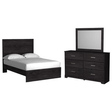 Ashley Belachime 3 Piece Full Panel Bedroom Set in Dark Charcoal, , large