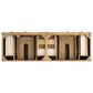 James Martin Breckenridge 48" Single Bathroom Vanity in Light Natural Oak with 3 cm White Zeus Quartz Top and Rectangular Sink, , large
