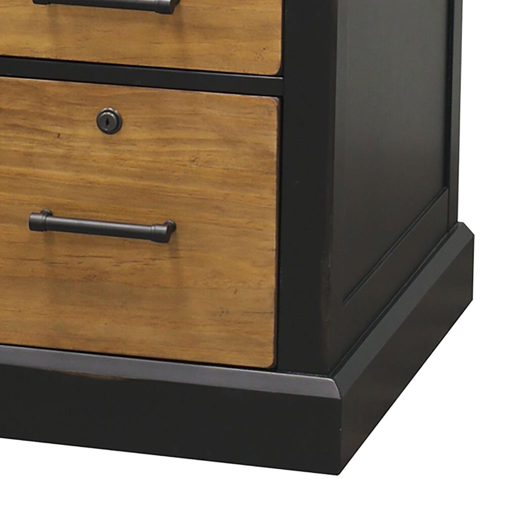 Wycliff Bay Toulouse Double Pedestal Desk in Aged Ebony and Honey, , large