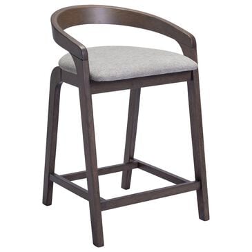 Zuo Modern Troy Counter Stool in Dove Gray & Espresso, , large